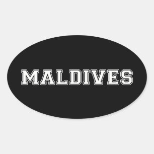 Sticker Ovale Maldives