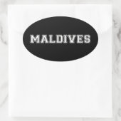 Sticker Ovale Maldives (Sac)