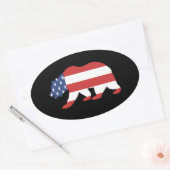 Sticker Ovale Maman Amérique (Enveloppe)