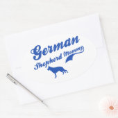 Sticker Ovale Maman berger allemande (Enveloppe)