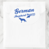 Sticker Ovale Maman berger allemande (Sac)