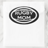 Sticker Ovale Maman de rugby (Sac)