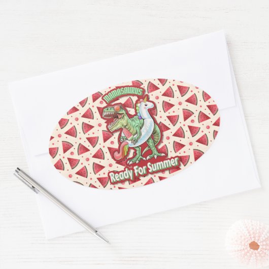Sticker Ovale Maman Queen Floral (Enveloppe)