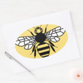 Sticker Ovale Manchester Bee (Enveloppe)
