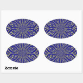 Sticker Ovale Mandala (Feuille)