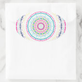 Sticker Ovale mandala coloré (Sac)