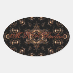 Sticker Ovale Mandala de l'âge de bronze