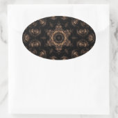 Sticker Ovale Mandala de l'âge de bronze (Sac)