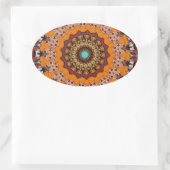 Sticker Ovale Mandala décoratif (Sac)