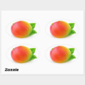Sticker Ovale Mango (Feuille)