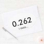 Sticker Ovale Marathon 0,262 (Enveloppe)