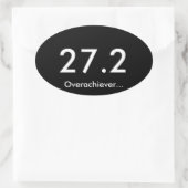 Sticker Ovale Marathon 27.2 surréalisateur (Sac)