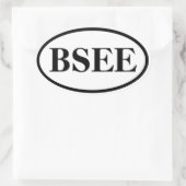 Sticker Ovale Marathon Cerveau - Style I (personnalisable) (Sac)