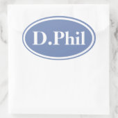 Sticker Ovale Marathon Cerveau - Style IV (personnalisable) (Sac)