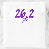 Sticker Ovale Marathon violet 26,2 (Sac)