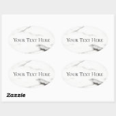 Sticker Ovale marbre (Feuille)