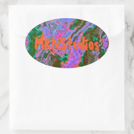 Sticker Ovale Marbre aigre (Sac)