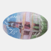Sticker Ovale mare douce (Devant)