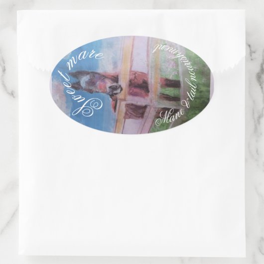 Sticker Ovale mare douce (Sac)