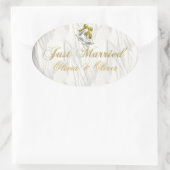 Sticker Ovale Mariage blanc (Sac)