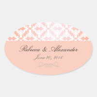 Mariage damassé rose et corail