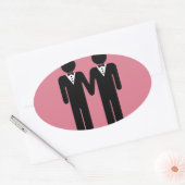 Sticker Ovale MARIAGE GAY TOPPER MEN -.png (Enveloppe)
