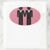 Sticker Ovale MARIAGE GAY TOPPER MEN -.png (Sac)