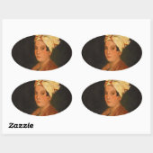 Sticker Ovale Marie Laveau : La reine Voodoo (Feuille)