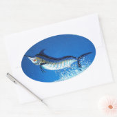 Sticker Ovale Marlin (Enveloppe)