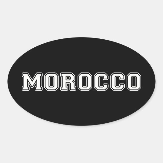 Sticker Ovale Maroc (Devant)