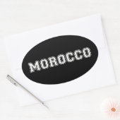 Sticker Ovale Maroc (Enveloppe)