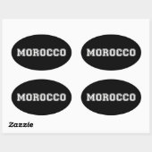 Sticker Ovale Maroc (Feuille)