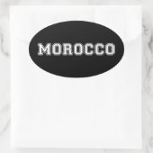 Sticker Ovale Maroc (Sac)