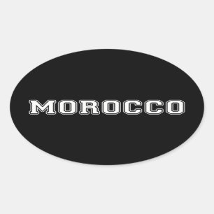 Sticker Ovale Maroc