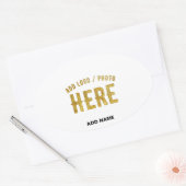 STICKER OVALE MARQUE BLANCHE VERIFIEE BLANC PERSONNALISABLE MODE (Enveloppe)