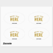 STICKER OVALE MARQUE BLANCHE VERIFIEE BLANC PERSONNALISABLE MODE (Feuille)