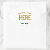 STICKER OVALE MARQUE BLANCHE VERIFIEE BLANC PERSONNALISABLE MODE (Sac)