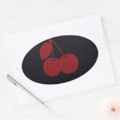 Sticker Ovale Marque Red Cherry (Enveloppe)