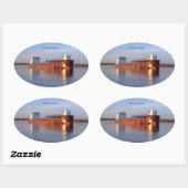 Sticker Ovale Marque W. Barker (Feuille)