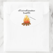 Sticker Ovale Marshmallow Roaster officiel (Sac)