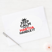 STICKER OVALE MARTHA (Enveloppe)