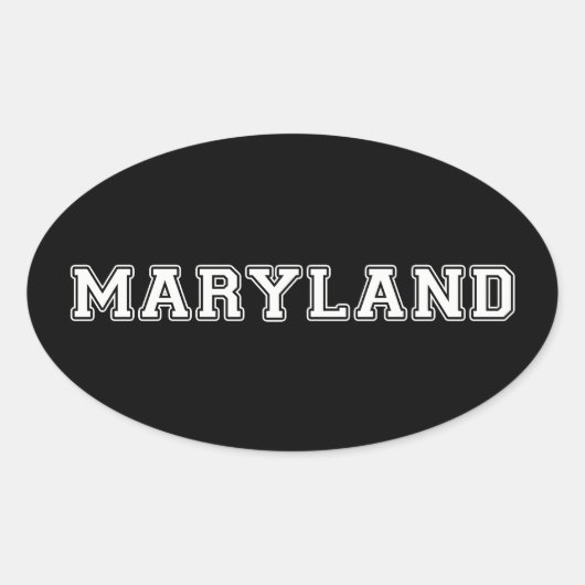 Sticker Ovale Maryland (Devant)