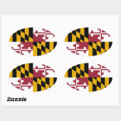 Sticker Ovale Maryland (Feuille)