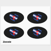 Sticker Ovale Masque Fierté (Feuille)