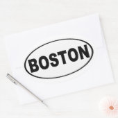 Sticker Ovale Massachusetts de Boston (Enveloppe)