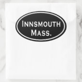 Sticker Ovale Massachusetts d'Innsmouth (Sac)
