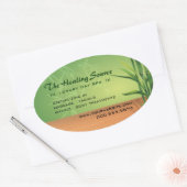 Sticker Ovale Massage serein et Spa (Enveloppe)
