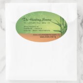 Sticker Ovale Massage serein et Spa (Sac)