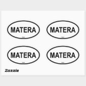 STICKER OVALE MATERA (Feuille)