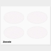 Sticker Ovale Matrice de ZigZag (Feuille)